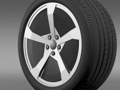 Audi R8 e tron Concept 2013 wheel 3D model