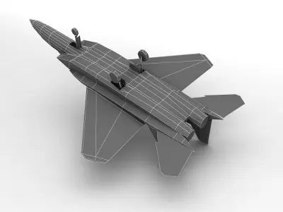 F-15C Eagle Military Jet Aircraft LOW Low-poly 3D model
