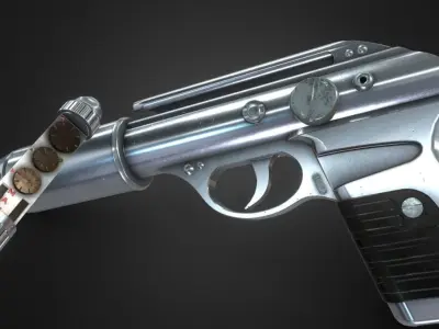 Gun MIB Low-poly 3D model