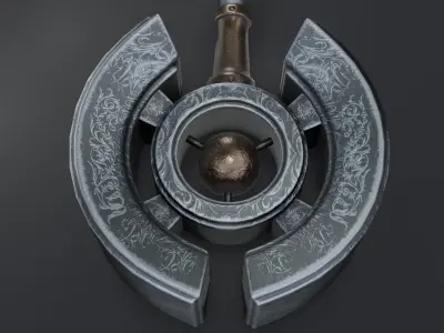 Hammer 09 Low-poly 3D model