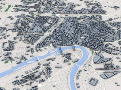 Cordoba City Spain 3D model