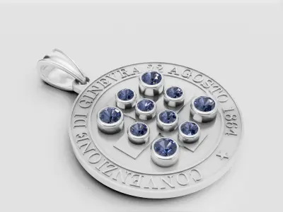 Geneva Convention Pendant 3D print model