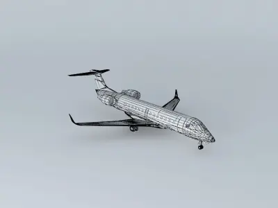 Goldenjet Bombardier CRJ 200 Free 3D model