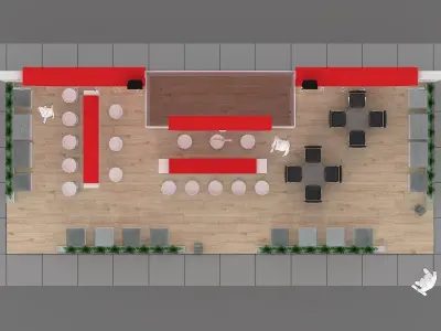 Exhibition Stand - ST0048 3D model