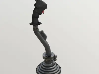 A10 Warthog Flightstick Low-poly 3D model