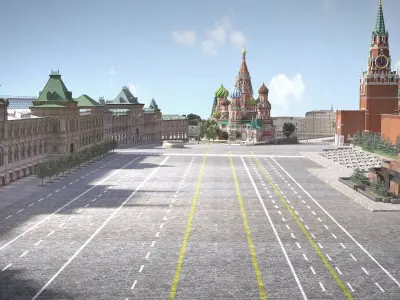 Moscow Red Square Russia 3D model