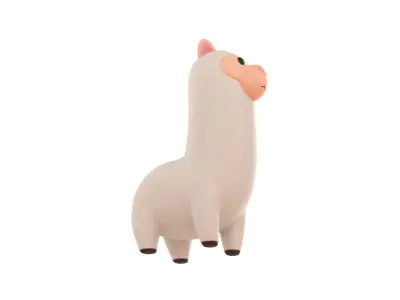 Character030 Alpaca 3D model