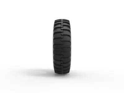  Tractor tire 4 Scale 1 to 25 3D print model
