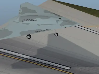 X47-B UAV - High Poly 3D Model 3D model