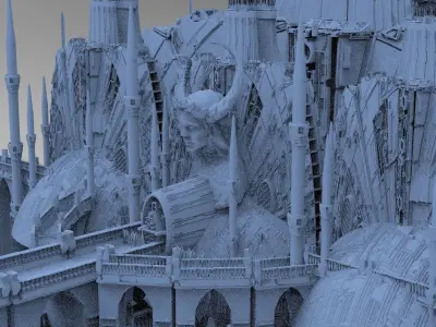 Alien Prometheus temples 2 3D model