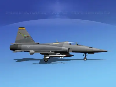 Northrop F-20 Tigershark V03 3D model