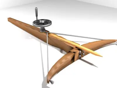 Crossbow - Medieval Type 3 3D model