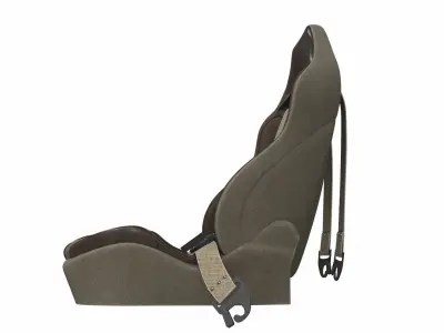 Car seat sport racing sr 6 3D model