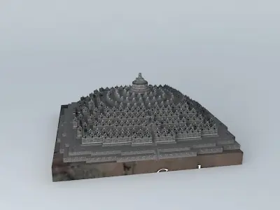 Borobudur Temple - Lite 3D model