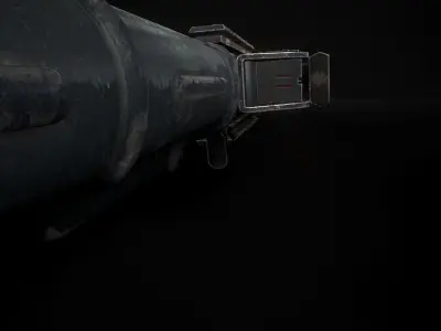 Ris plank and forearms AKS74U Low-poly 3D model