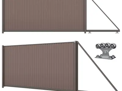 Metal Fence 4 3D model