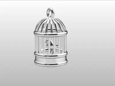 bird in the cage vintage charm Free 3D print model