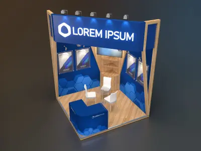 EXHIBITION STAND RPD 9 sqm 3D model