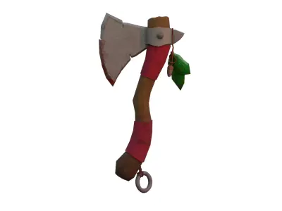 Stylized Axe Low-poly 3D model 24
