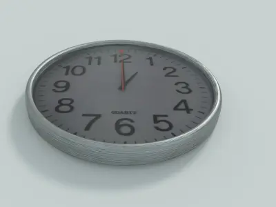 Clock BGE Cycles or with Constraints for Animations Free low-poly 3D model