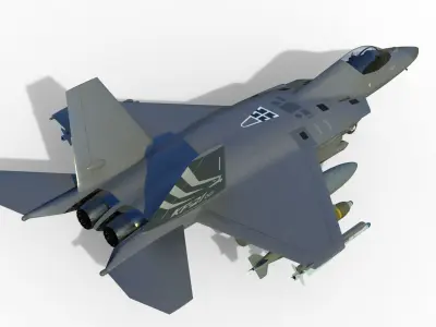 KAI KF-21 Boramae 3D model