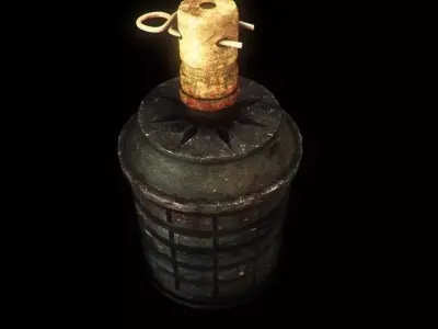 GrenadeT97 grenade canister Low-poly 3D model