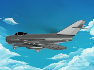 Mikoyan-Gurevich MiG-17 3D model