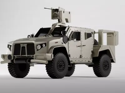 Oshkosh JLTV Designed for games and other uses Low-poly 3D model