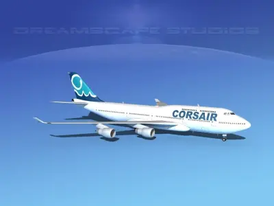 Boeing 747-400 Corsair 3D model