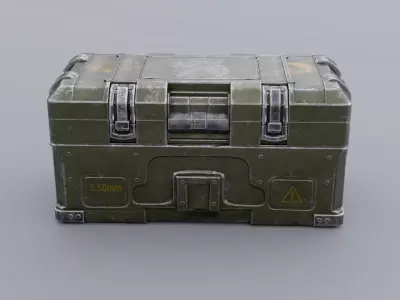 Military Ammo Crate Game Ready 3D Asset  Low-poly 3D model
