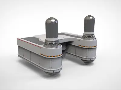 sci-fi Architecture kitbash 40 3D model