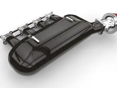 Race engine Super 2000 Rally 3D model