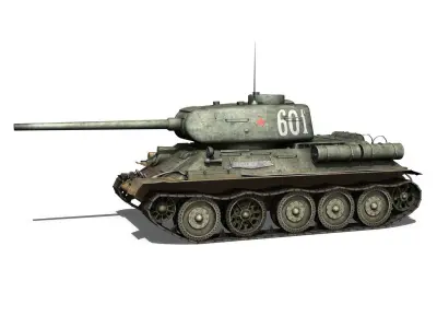 T-34 85 - Soviet medium tank - 601 3D model