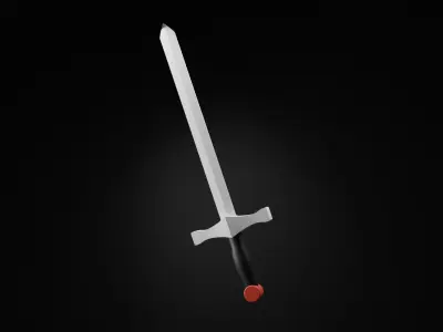 metal sword 3d model 3D model