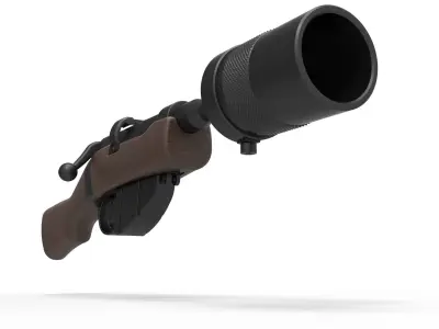 Jawa Ion Blaster CA-87 from the movie Star Wars New hope 1977 3D model