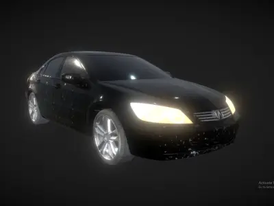 Mazda and Acura Car 3D Model Free low-poly 3D model