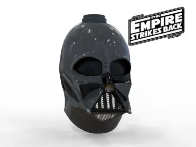 Darth Vader helmet Empire Strikes Back Accurate STL 3D print model