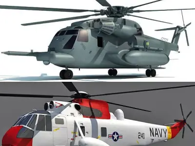 3D Models - 2 Military Helicopters 3D model