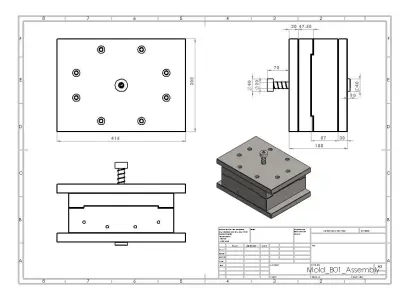 Mold Design - B01 3D model