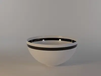 Bowl coup stoneware or porcelain Free 3D model