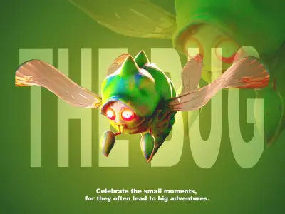 Bug Monster Character model  Game-ready Low-poly 3D model