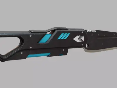 Futuristic Knife 3D model