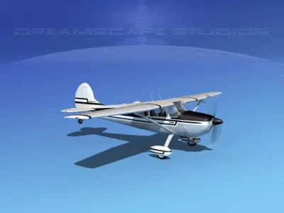 Cessna 170 V05 3D model