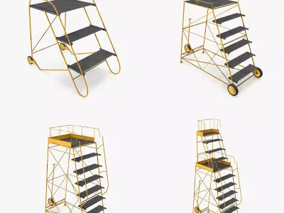 Airfield ladders HP 3D model