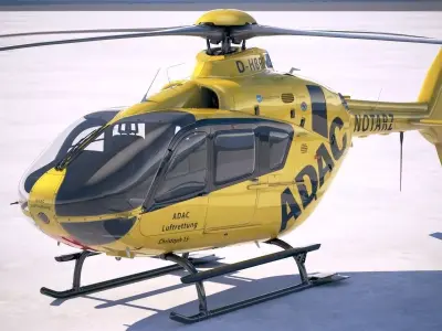 ADAC Eurocopter EC135 3D model