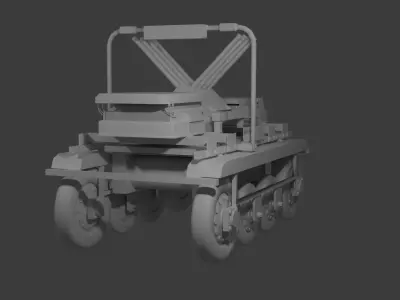 EWS Ground Drone Volya-E Low-poly 3D model
