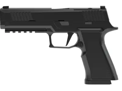 P320-XTEN Pistol 3D model