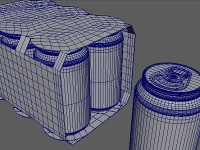 Beverage Branding Package No11 6Pack Free low-poly 3D model