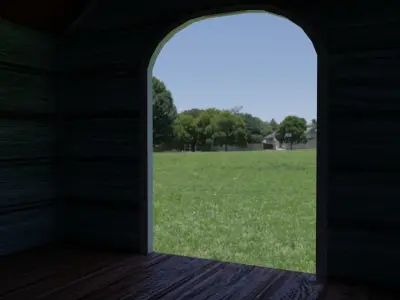 Classic Dog House Free low-poly 3D model