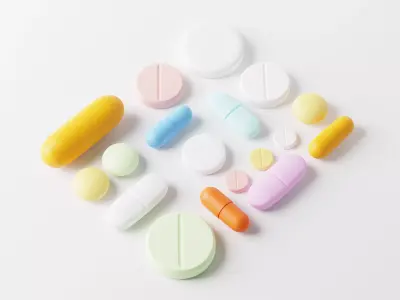 Medicine Pills Low-poly 3D model